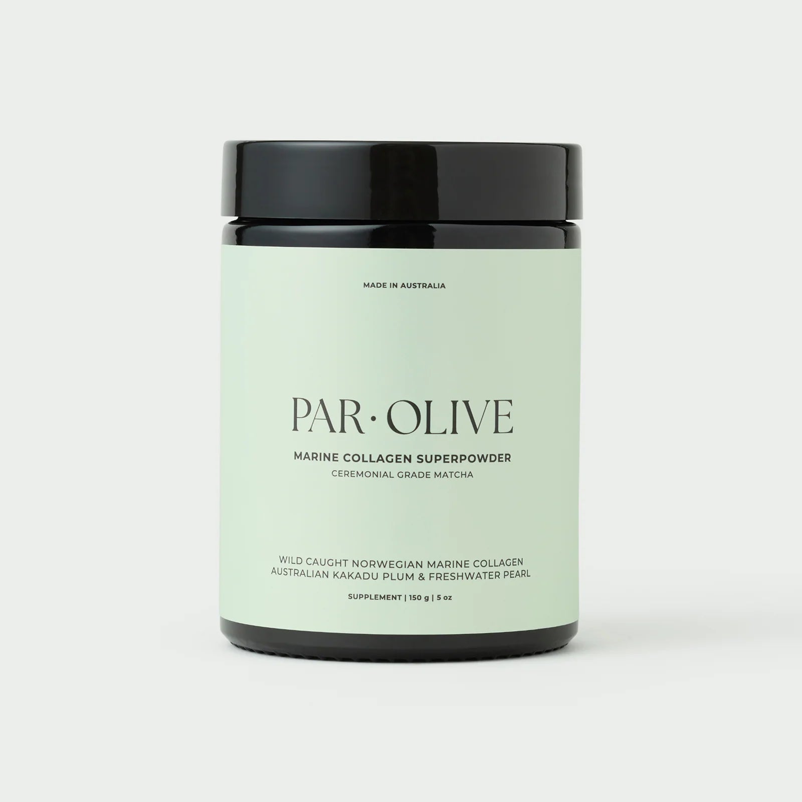 PEARL Marine Collagen Superpowder Jar - Ceremonial Grade Matcha